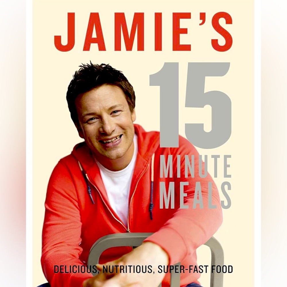 Jamie Oliver’s Jamie’s 15 Minute Meals Hardcover Cookbook